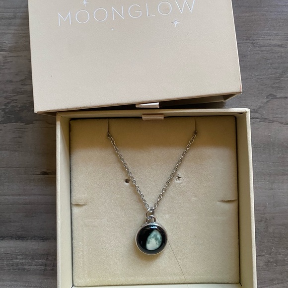 Moon Glow Elegance Necklace in Stainless Steel - Picture 7 of 8